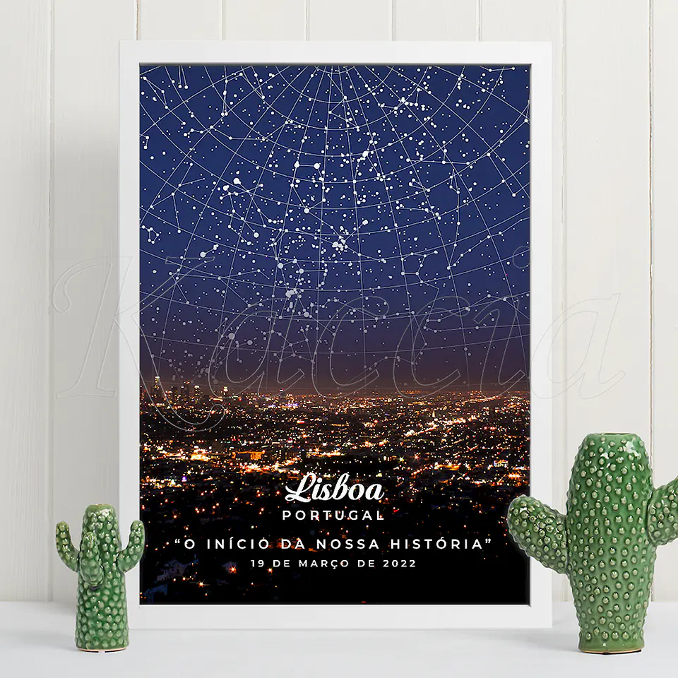 Quadro Mapa das Estrelas City 1