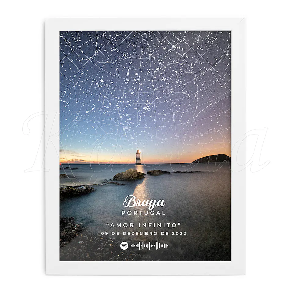 Quadro Mapa das Estrelas Spotify Ocean 3