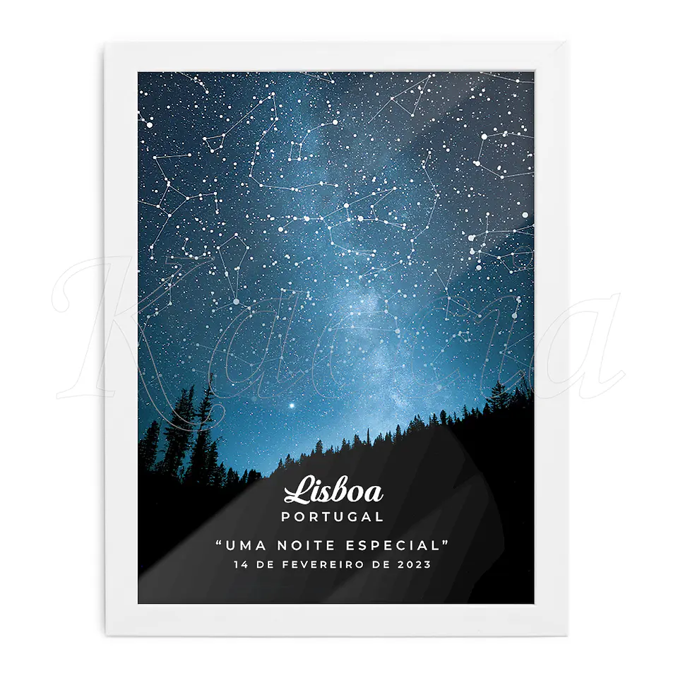 Quadro Mapa das Estrelas Forest 3