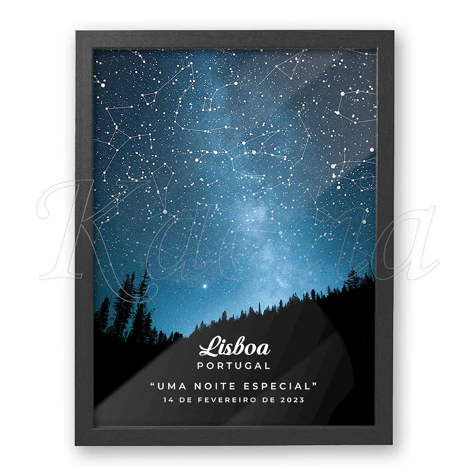 Quadro Mapa das Estrelas Forest 4