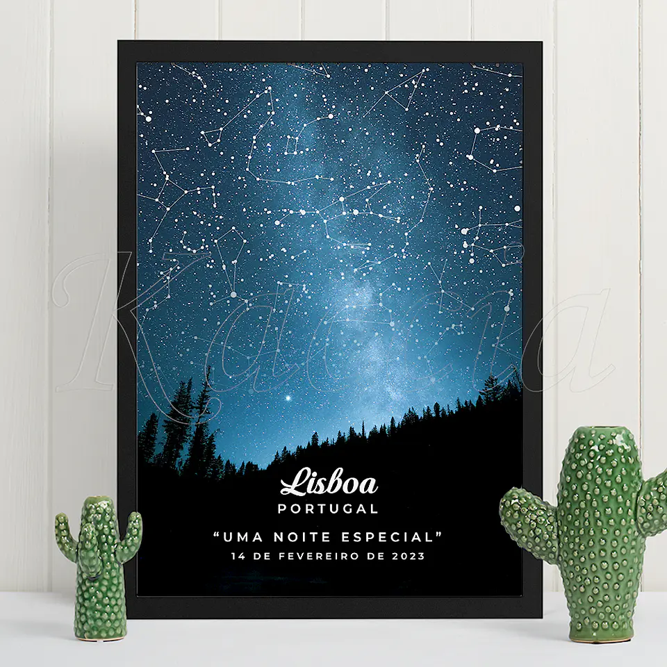 Quadro Mapa das Estrelas Forest 2