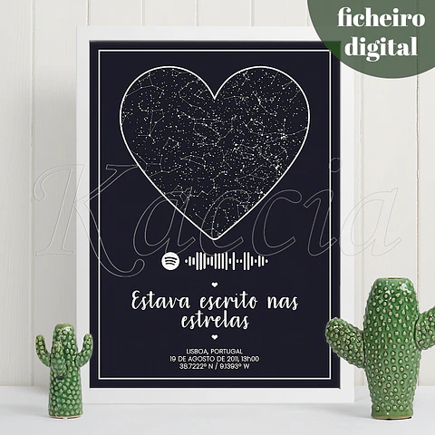 Ficheiro Digital - Mapa das Estrelas Spotify Coração