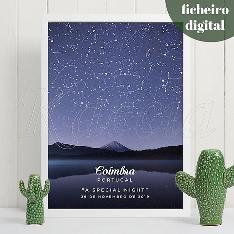 Ficheiro Digital - Mapa das Estrelas Volcano Lake