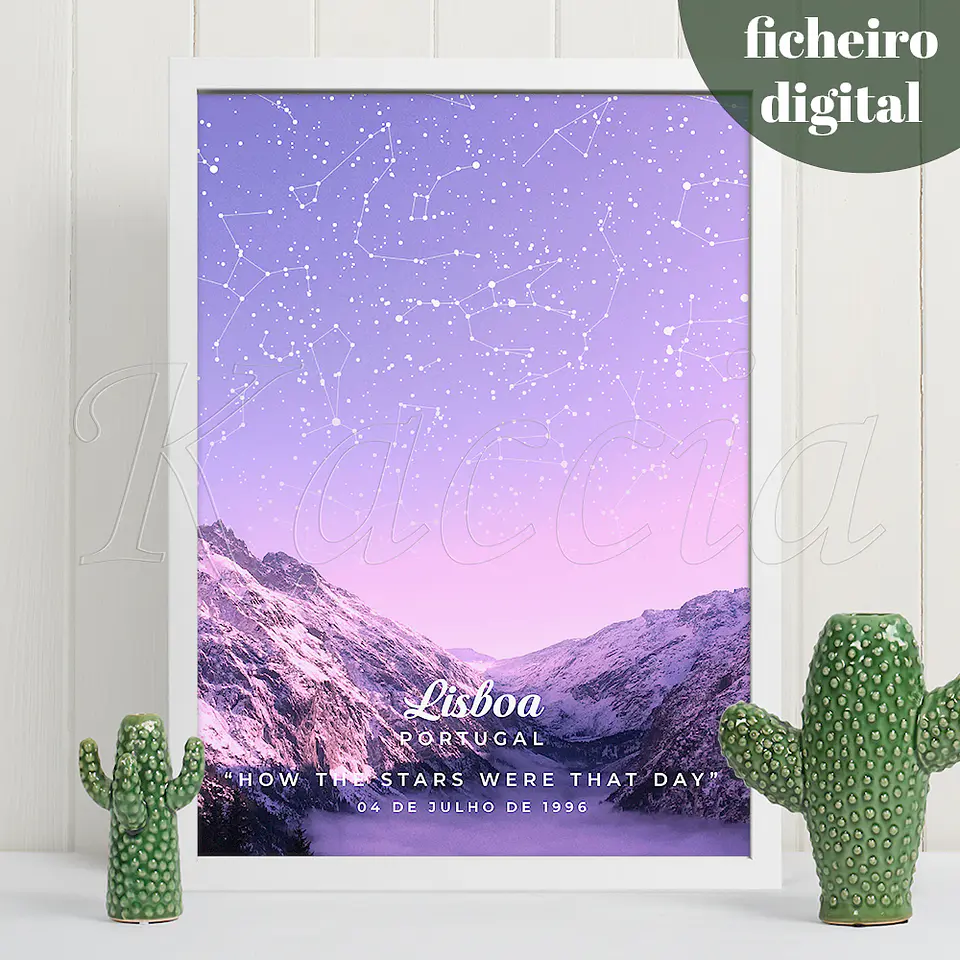 Ficheiro Digital - Mapa das Estrelas Snow Mountain 1