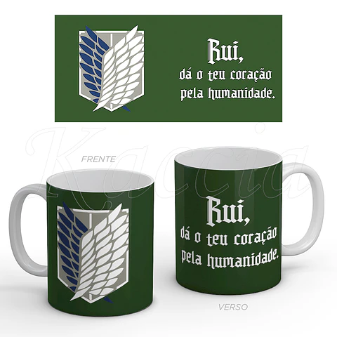 Caneca Personalizada Shingeki no Kyojin - Attack on Titan