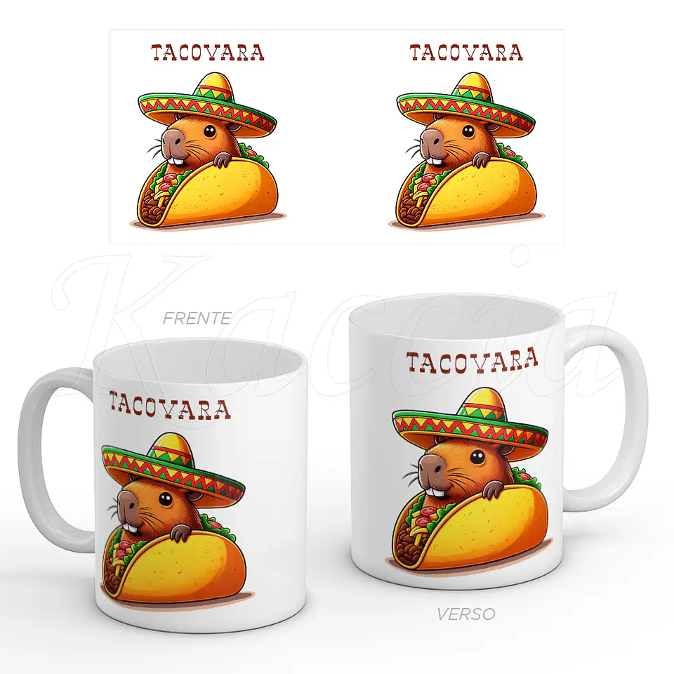 Caneca Tacovara Capivara Taco Mexicano 1