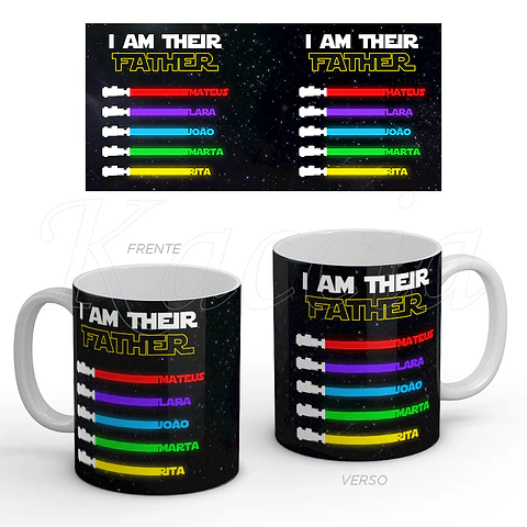 Caneca Personalizada I Am Their Father Star Wars