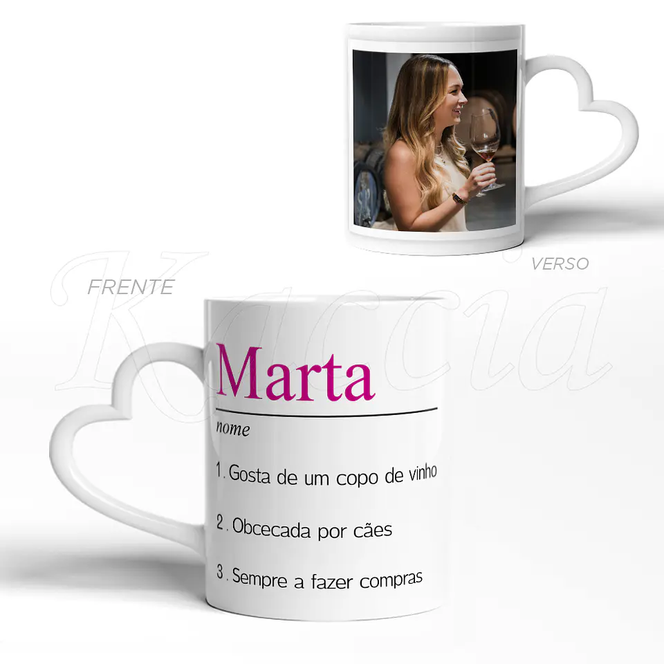 Caneca Personalizada Nome Significado com Foto 3