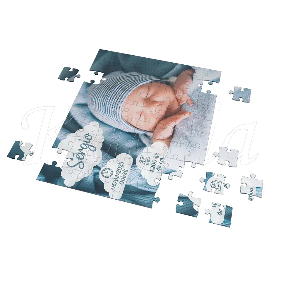 Puzzle Personalizado com Foto Bebé Recém-nascido 3