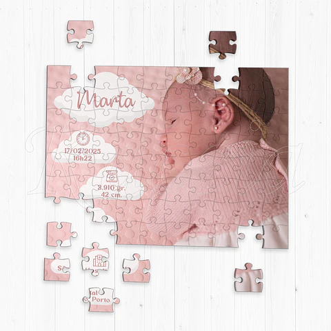 Puzzle Personalizado com Foto Bebé Recém-nascido