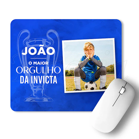 Tapete de Rato Personalizado O Maior Orgulho da Invicta com Foto