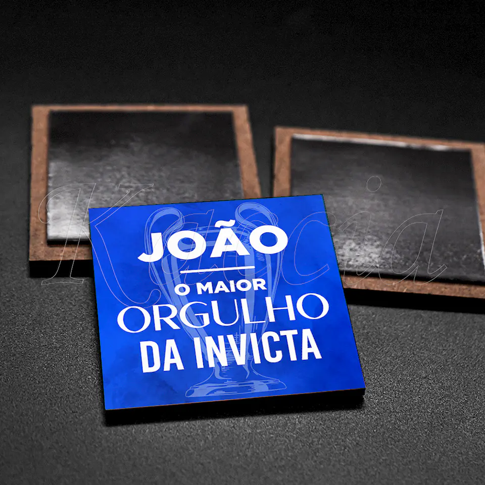 Íman Personalizado Quadrado O Maior Orgulho da Invicta 3