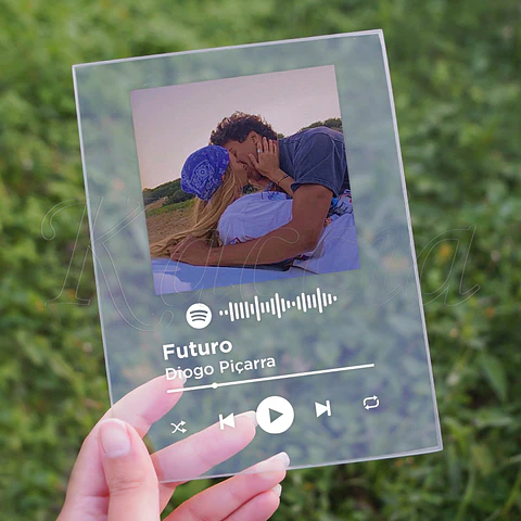 Placa Spotify Personalizada com Foto Classic