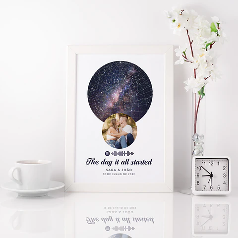 Ficheiro Digital - Mapa das Estrelas Spotify com Foto Unique