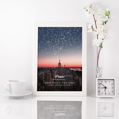 Ficheiro Digital - Mapa das Estrelas Sunset