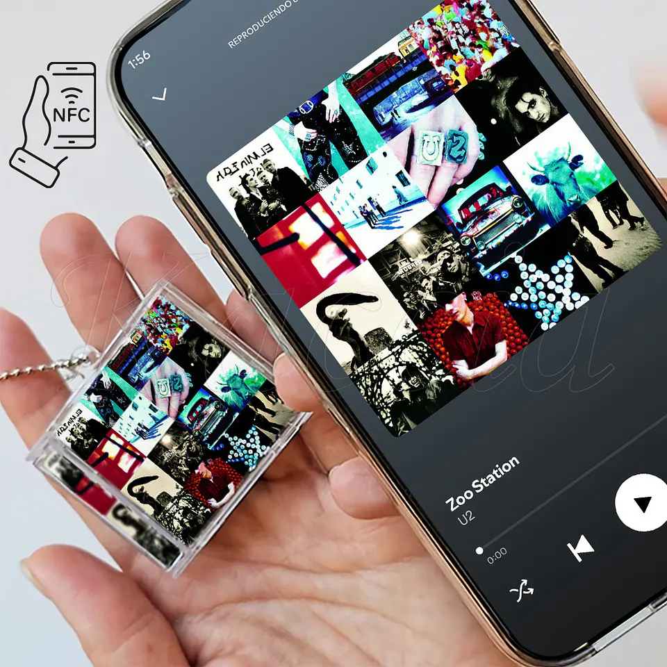 Mini CD com NFC Porta-chaves Álbum Personalizado - Reproduza a Sua Música Favorita Instantaneamente 5