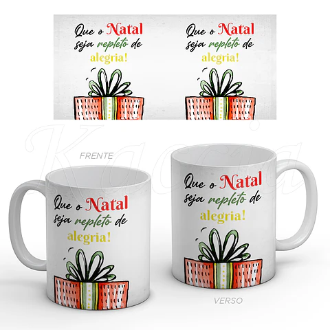 Caneca Natal Repleto de Alegria