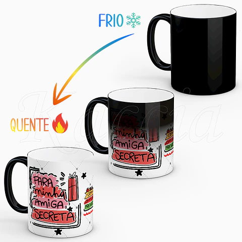 Caneca Pai Natal Amiga Secreta