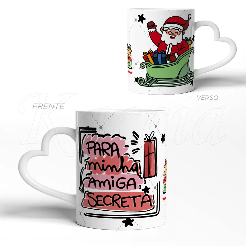 Caneca Pai Natal Amiga Secreta 3