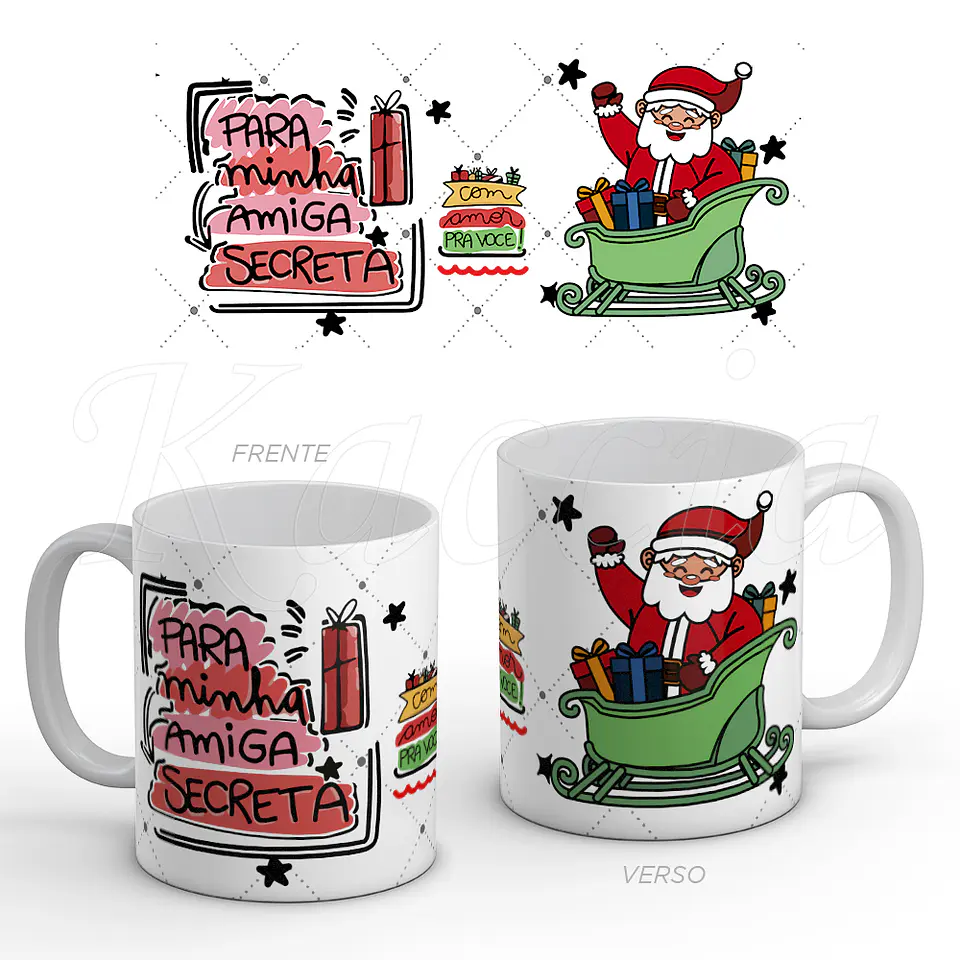Caneca Pai Natal Amiga Secreta 1