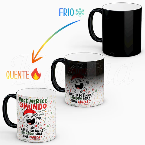 Caneca Presente de Natal Só Tinha Dinheiro para uma Caneca