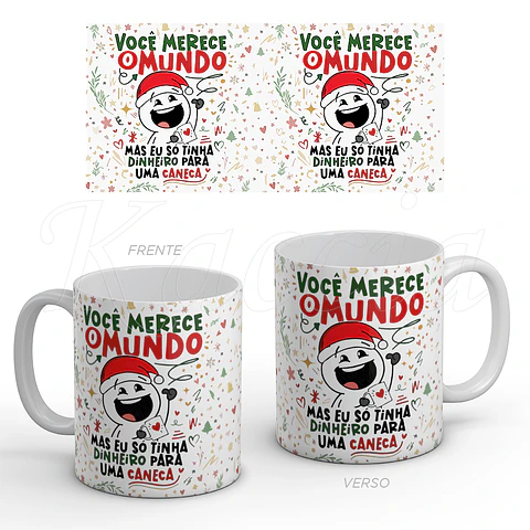 Caneca Presente de Natal Só Tinha Dinheiro para uma Caneca