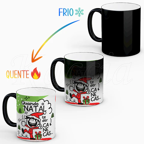 Caneca Natal Agradeça Por Não Ser Meias...