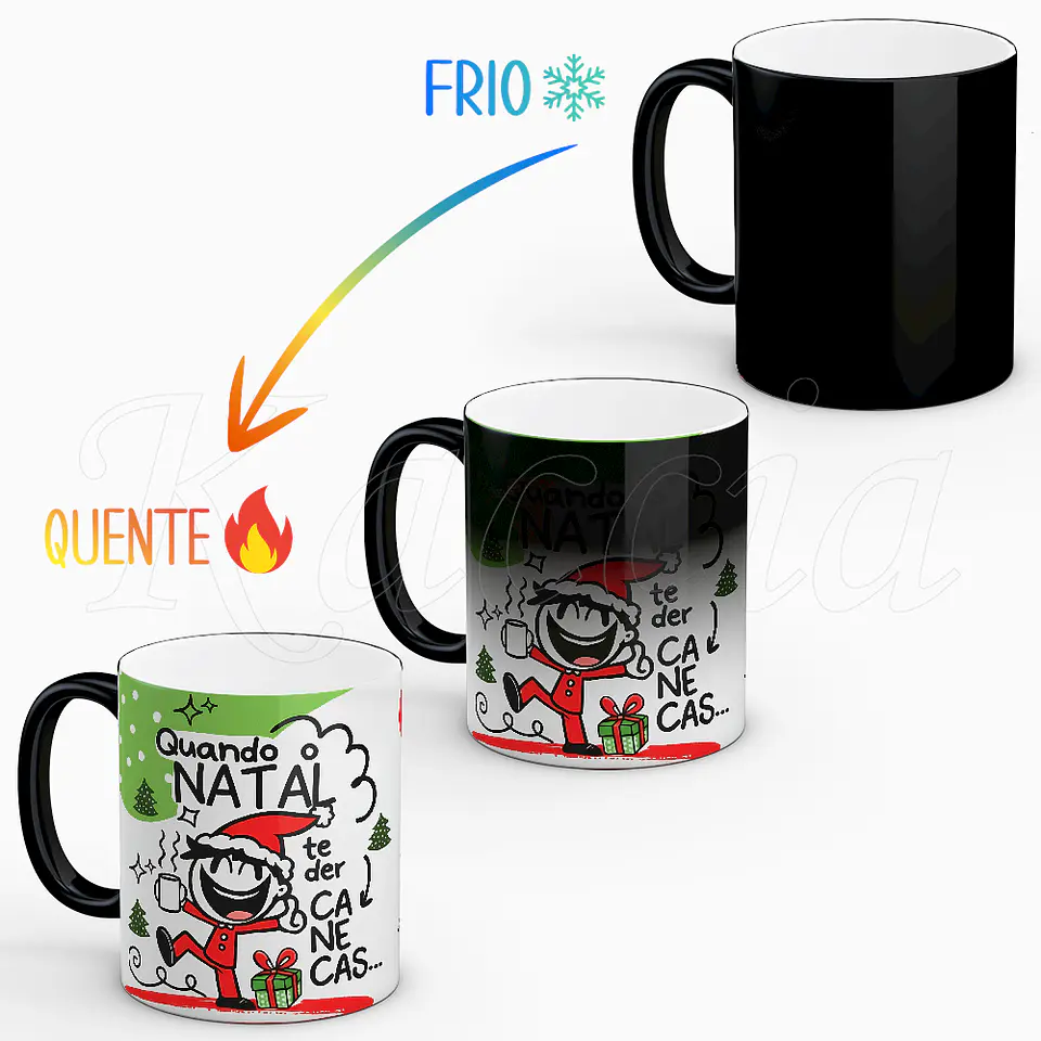Caneca Natal Agradeça Por Não Ser Meias... 2