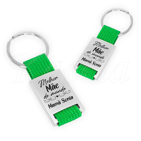 Porta-chaves Personalizado Fita Melhor do Mundo com Nome