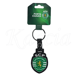 Porta-Chaves Efeito Carbono Emblema Sporting CP - Produto Oficial