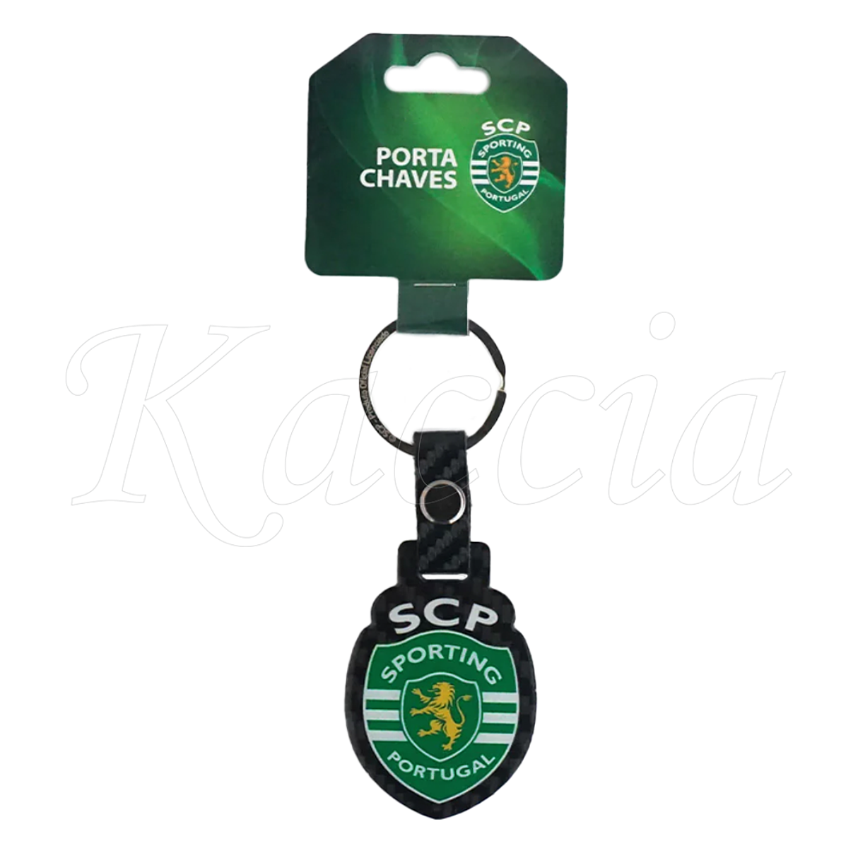 Porta-Chaves Efeito Carbono Emblema Sporting CP - Produto Oficial 1