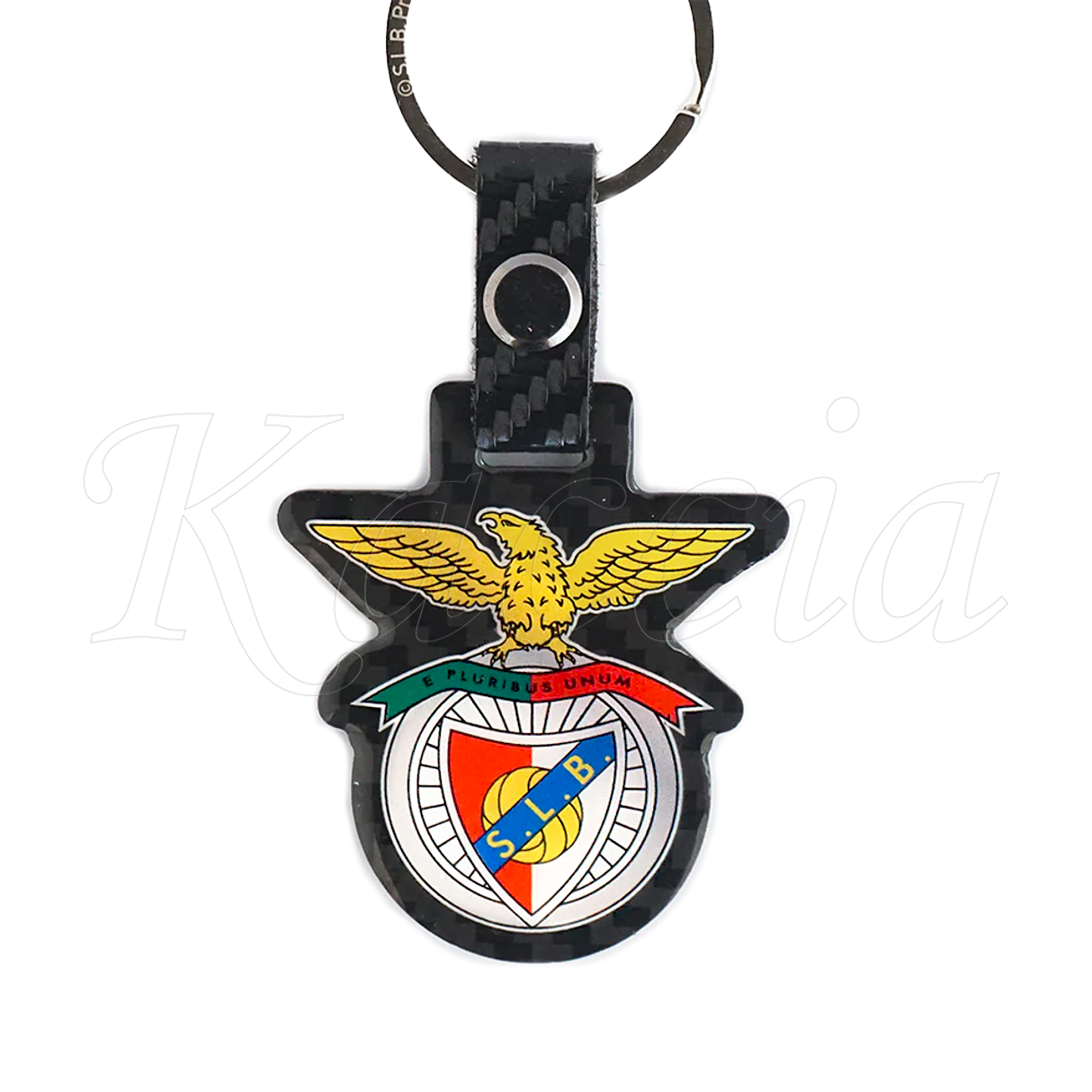 Porta-Chaves Efeito Carbono Emblema SL Benfica - Produto Oficial  2