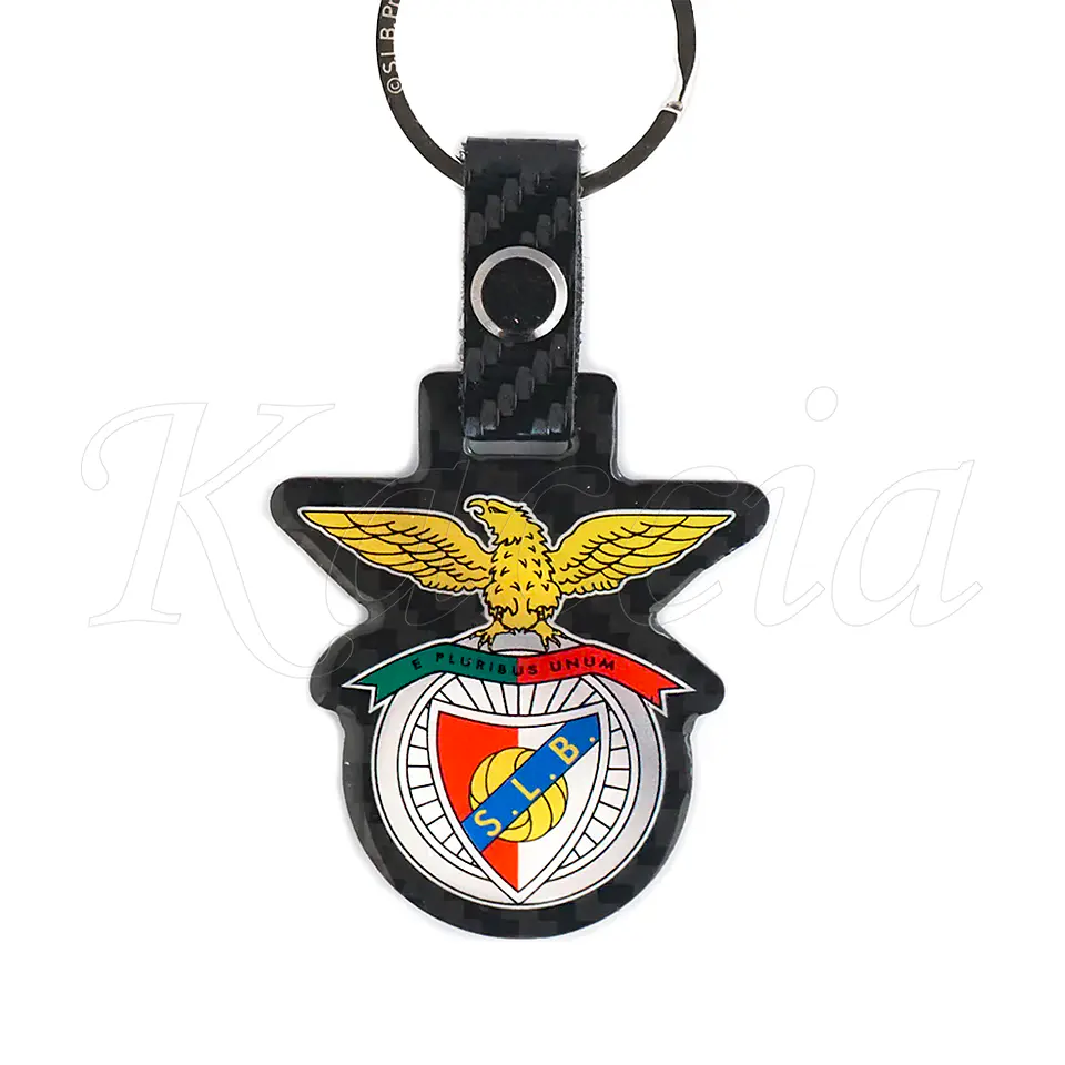 Porta-Chaves Efeito Carbono SL Benfica - Produto Oficial  3