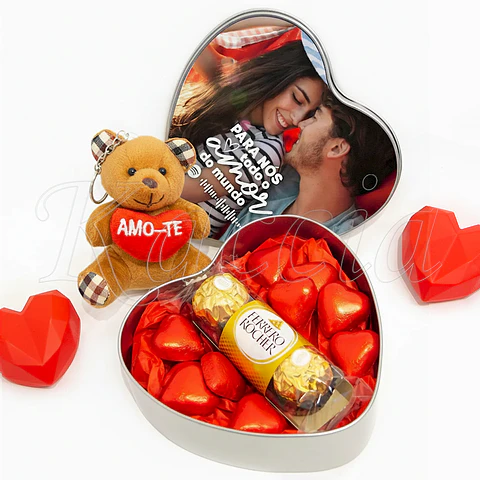Pack Caixa Personalizada Spotify com Bombons e Peluche