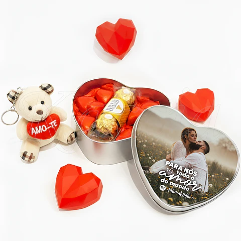 Pack Caixa Personalizada Spotify com Bombons e Peluche