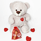 Pack Urso Grande Peluche com Bombons e Nutella Personalizada - Thumbnail 2