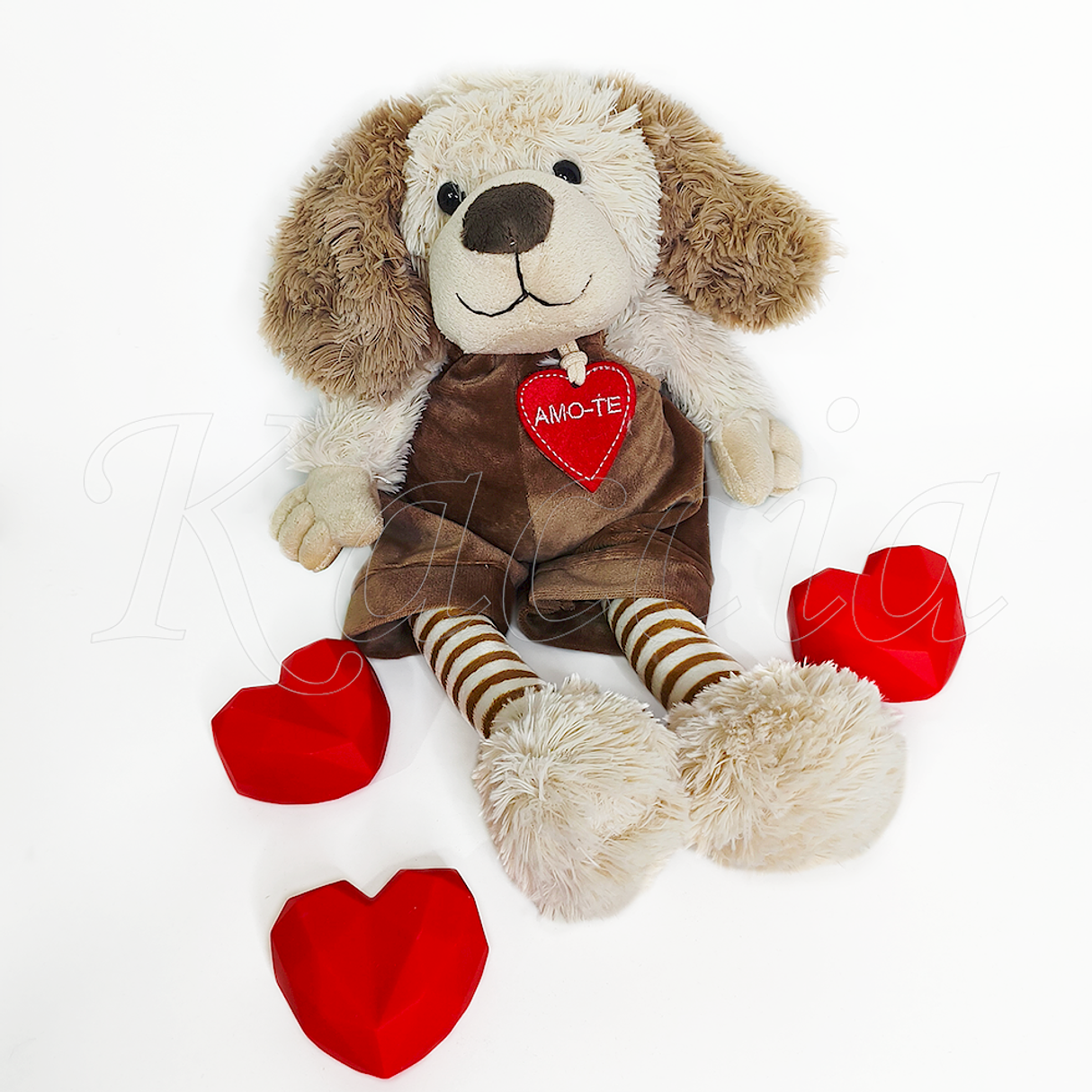 Pack Cão Peluche com Bombons e Nutella Personalizada 6