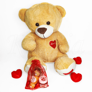 Pack Urso Grande Peluche com Bombons e Nutella Personalizada