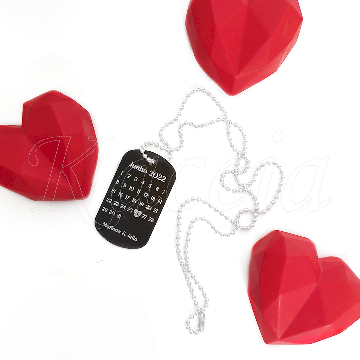 Pack Cão Peluche com Colar Personalizado Militar Masculino Foto Calendário 3