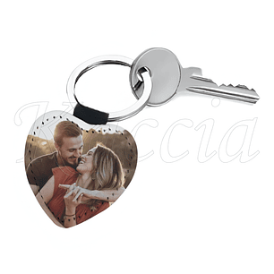 Porta-chaves Personalizado Com Foto Coração