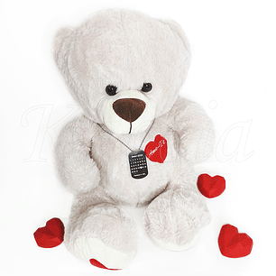 Pack Urso Grande Peluche com Colar Personalizado Militar Masculino Foto Calendário