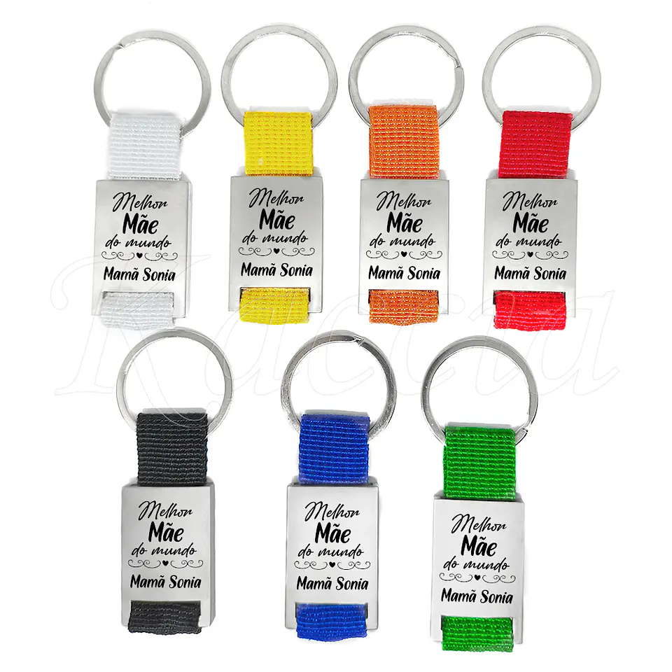 Porta-chaves Personalizado Fita Melhor do Mundo com Nome 4