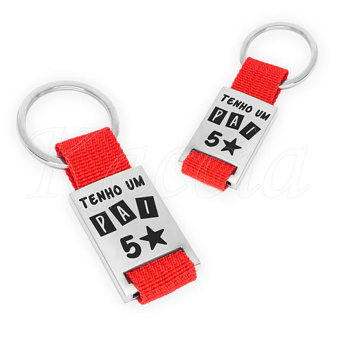 Porta-chaves Personalizado Fita 5 Estrelas