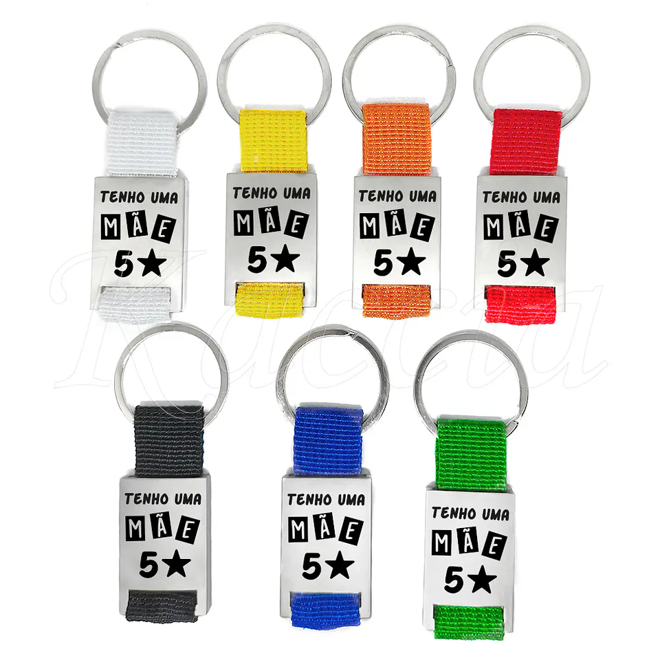 Porta-chaves Personalizado Fita 5 Estrelas 3