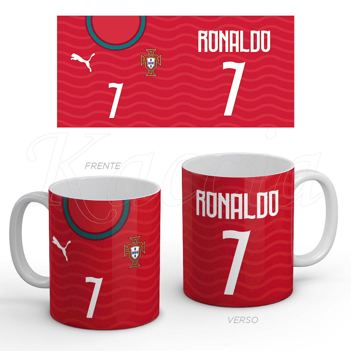 Caneca Personalizada Camisola Portugal 1
