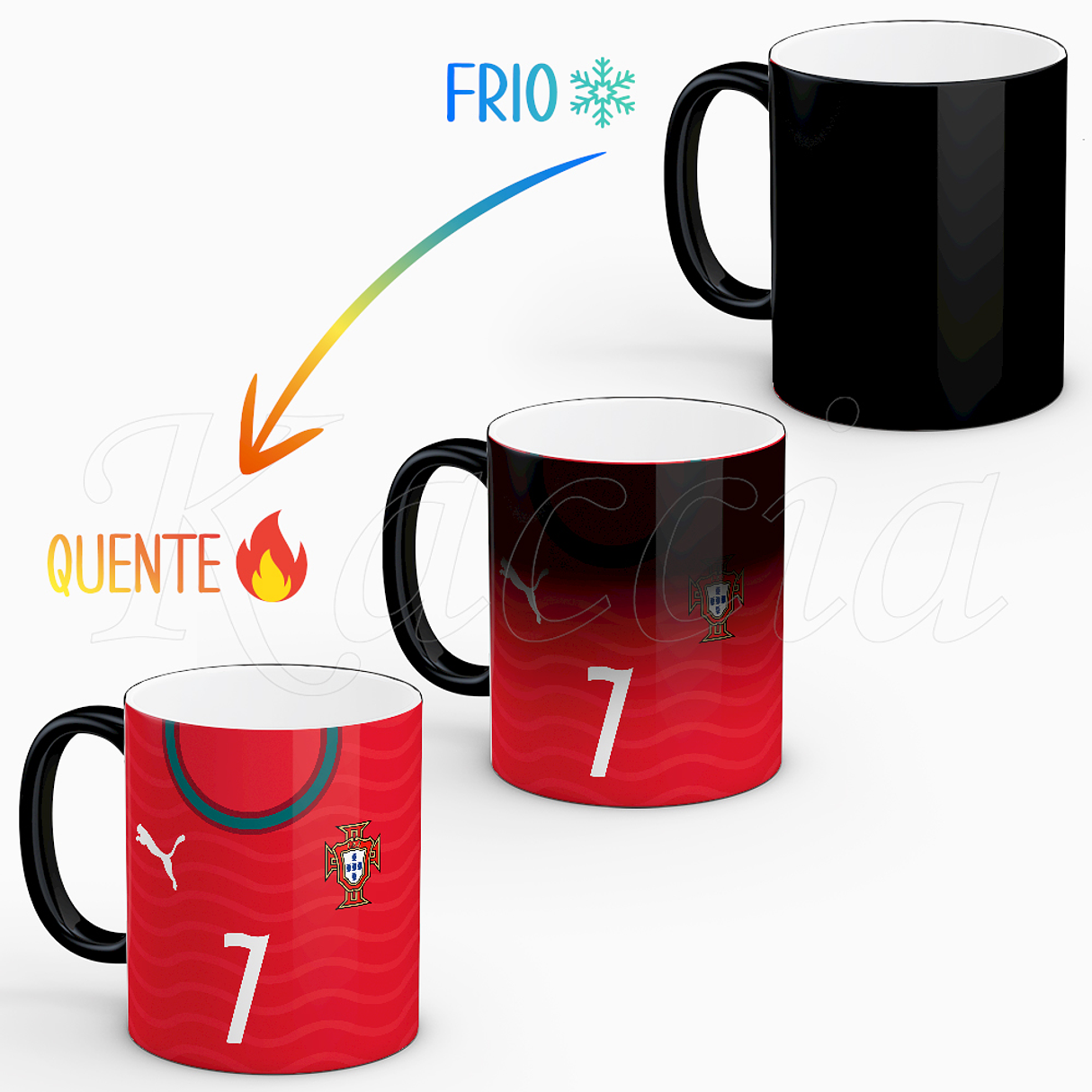 Caneca Personalizada Camisola Portugal 2