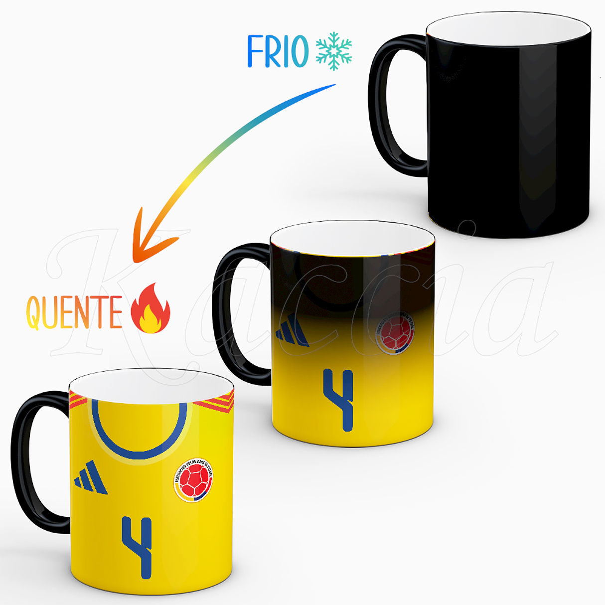 Caneca Personalizada Camisola Colombia 2