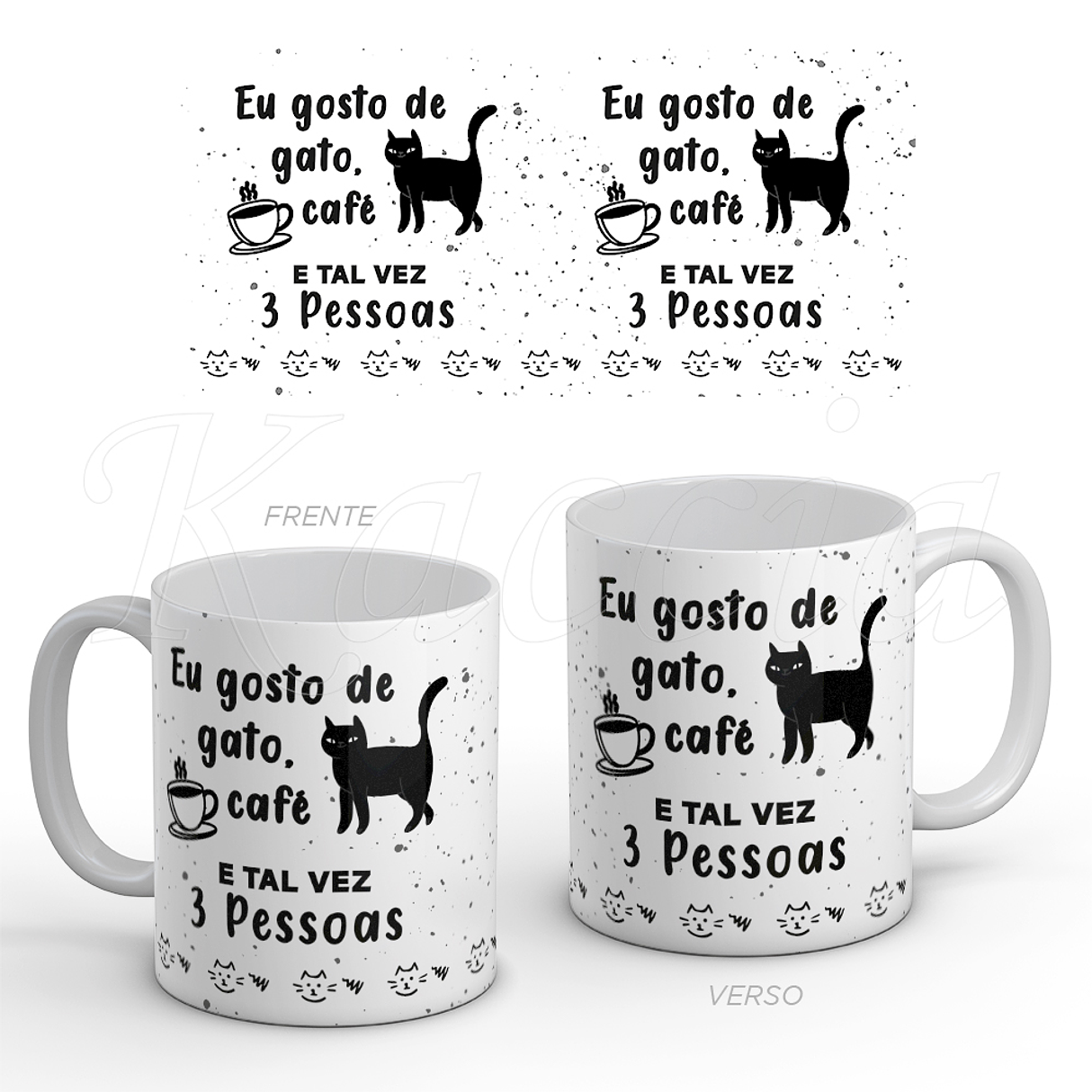 Caneca Gosto de Gato e Café 1