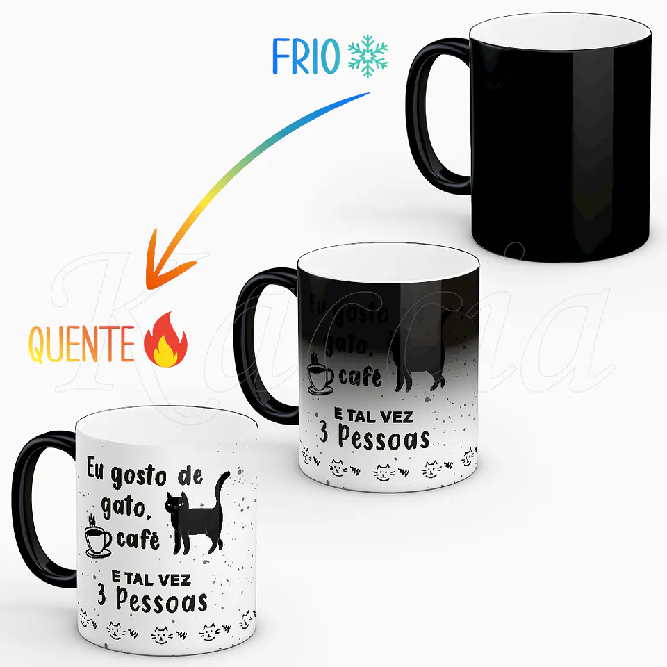 Caneca Gosto de Gato e Café 2