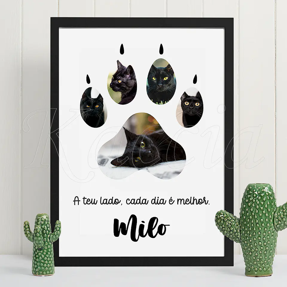 Quadro Personalizado com Foto de Animal de Estimação 1